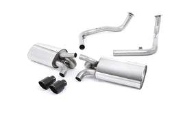 Porsche 987 S 3.4 Boxter/Cayman (Gen 2) - Non-Resonated (Louder) Cat-Back Exhaust System with Ceramic Black Trims