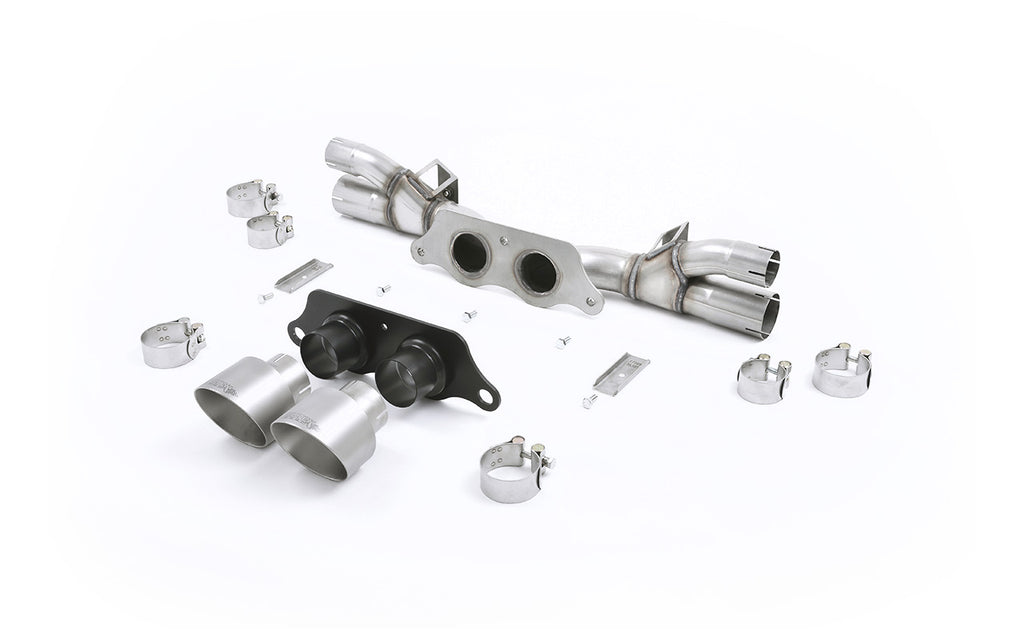 Porsche 991.1/991.2 GT3 &amp; GT3 RS - Cat-Back Exhaust System with Titainium GT-100 Trims