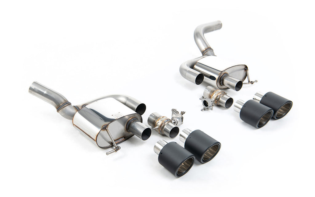 Porsche Macan 2.9 V6 GTS &amp; Turbo (Facelift Models) - Rear Silencer(s) - Valved Rear Silencers with Carbon JET-115 Trims