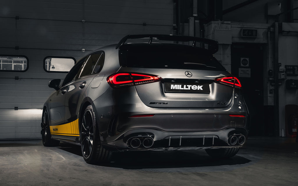 Mercedes A35 AMG W177 Hatch (GPF Models) - Cerakote Black Quad Outlet Trims