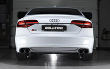 Load image into Gallery viewer, Audi S8 D4 Quattro - Resonated (Quieter) Cat-Back Exhaust System with Cerakote Black Trims