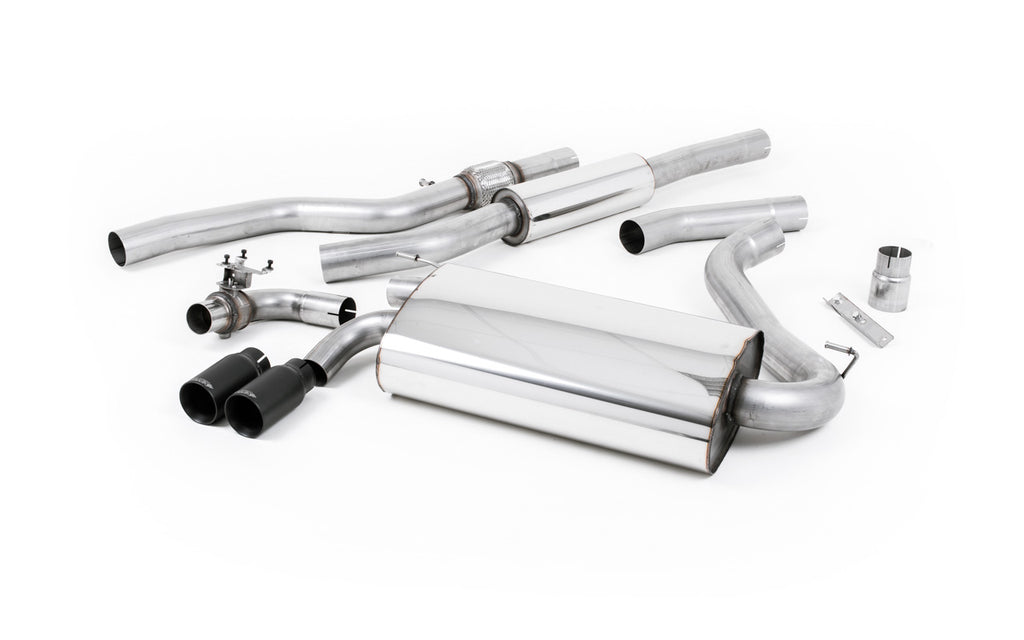Resonated (Quieter) Cat-Back Exhaust System with Cerakote Black Trims