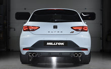 Load image into Gallery viewer, Seat Leon Cupra 280/290 (Non GPF Models) - Resonated (Quieter) Cat-Back Exhaust System with Front Silencer Delete &amp; Quad Polished Round Tips