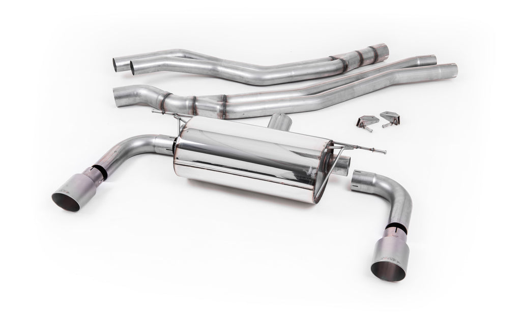 Resonated (Quieter) Cat-Back Exhaust System with Titanium GT-90 Trims