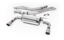 Load image into Gallery viewer, Resonated (Quieter) Cat-Back Exhaust System with Titanium GT-90 Trims