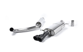 Resonated (Quieter) Cat-Back Exhaust System with Twin Cerakote Black Tips