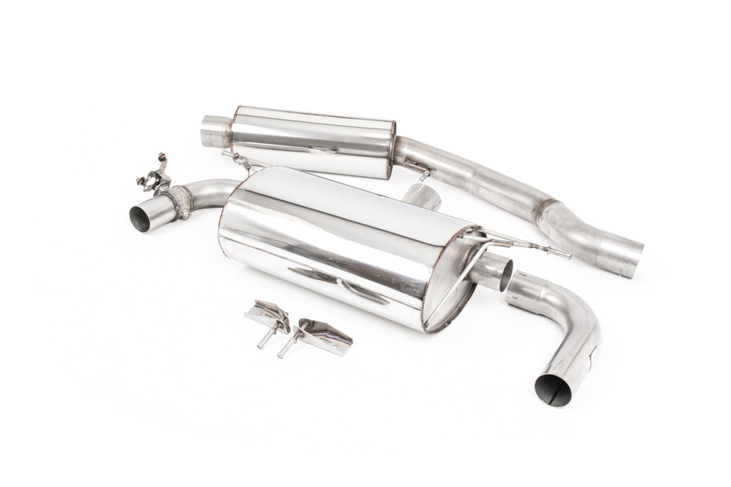 BMW F20/21 M140i - Resonated (Quieter) GPF/OPF-Back Exhaust System with Cerakote Black GT-90 Trims