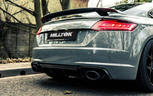Load image into Gallery viewer, Audi TTRS MK3 Quattro - Resonated (quieter) Cat-Back Exhaust System with Cerakote Black Oval Trims