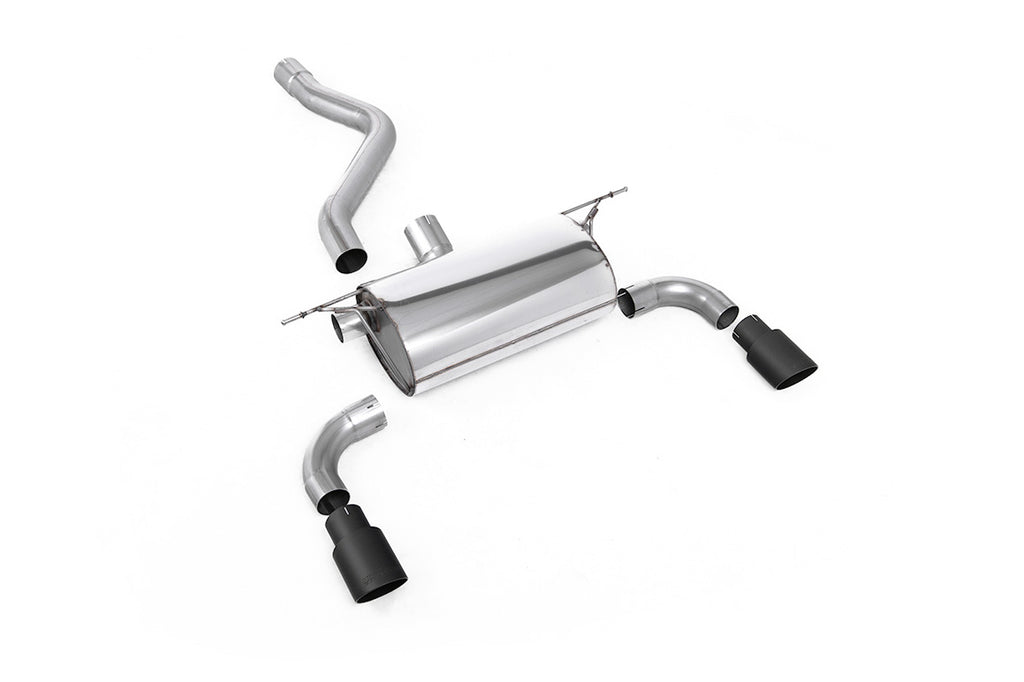 BMW F20/F21 M135i (Non X-Drive) - Road Rear Silencer with Cerakote Black Tips