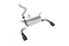 BMW F20/F21 M135i (Non X-Drive) - Road Rear Silencer with Cerakote Black Tips