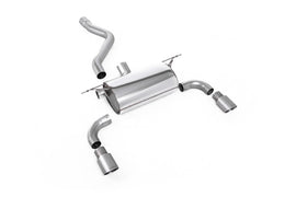 BMW F20/F21 M135i (Non X-Drive) - Road Rear Silencer with Titanium Tips