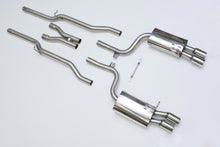 Load image into Gallery viewer, Audi S4 B7 - Non-Resonated (Louder) Cat-Back Exhaust System with Polished Trims
