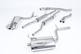 Audi A4 1.8T B6 Quattro - Resonated (Quieter) Cat-Back Exhaust System with 100mm Trims