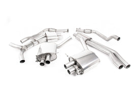 Audi RS5 B9.5 Non GPF Models - Resonated (Quieter) Cat Back Exhaust System with Titanium Oval Trims