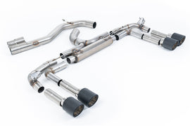 Audi S3 8Y - Non-Resonated Race (Loudest) Cat Back Exhaust System with JET-115 Carbon Tips