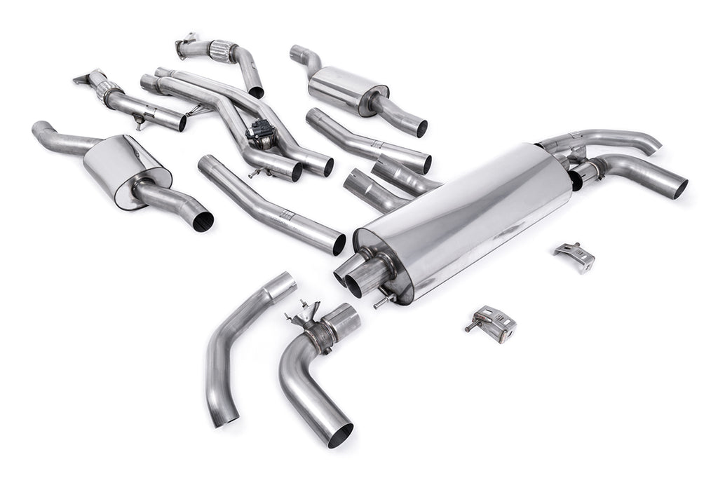 Audi SQ7/SQ8 V8 Pre LCI - Resonated (Quieter) OPF/GPF Back Exhaust System - Fits to OE Tailpipes