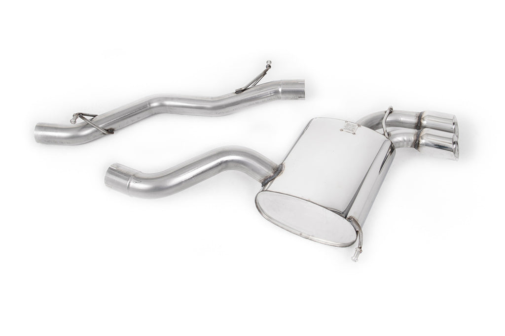 Audi S3 8P 3-door - Non-Resonated (Louder) Cat-Back Exhaust System with Polished Trims