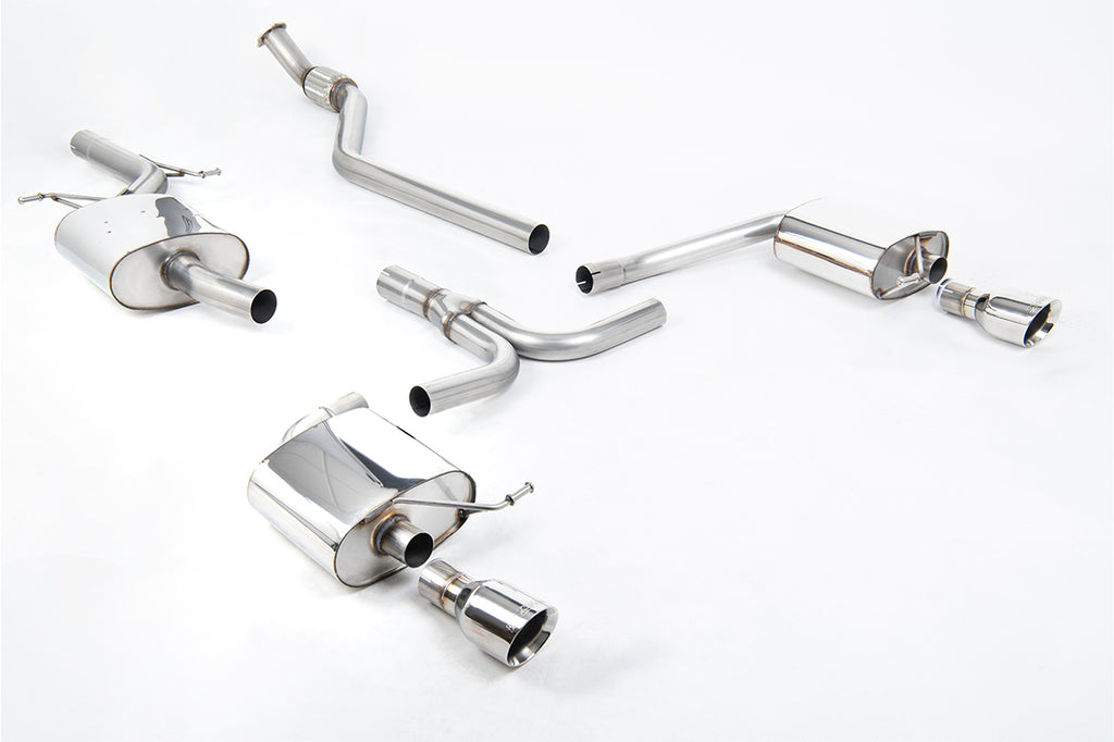 Audi A4 2.0 B8 S line (Manual) - Resonated (Quieter) GPF/OPF Back System with Dual Outlet Polished Trims