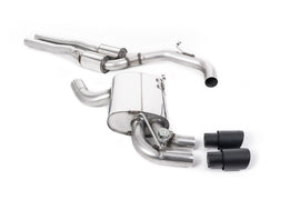 Audi RS3 8P Sportback S Tronic - Cat-Back Exhaust System with Cerakote Black Trims