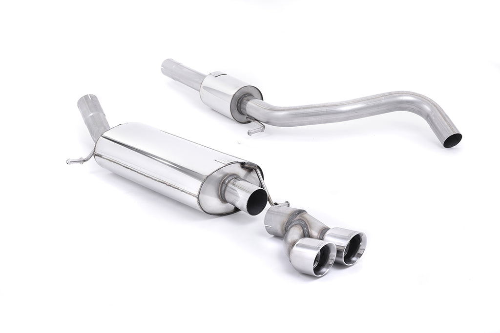 Audi A1 TFSI/VW Polo GTI 1.4 - Resonated (Quieter) Cat-Back Exhaust System with Polished Trims