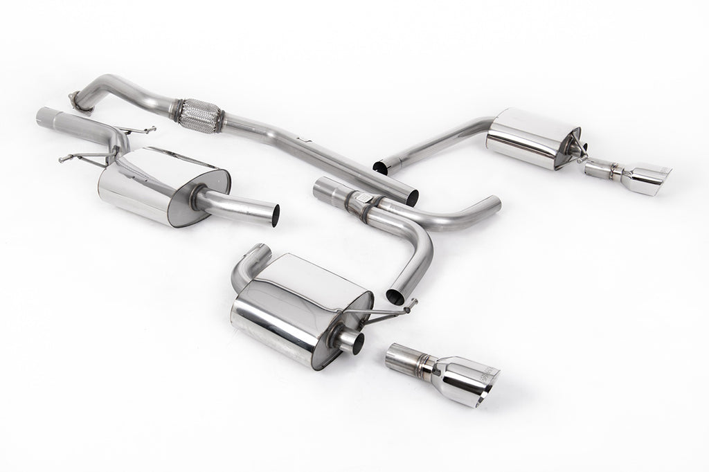Audi A5 2.0 B8 (Multitronic) - Cat-Back Exhaust System with Duel Outlet Polished Trims