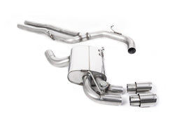 Audi RS3 8P Sportback S Tronic - Non-Resonated (Louder) Cat-Back Exhaust System with Polished Trims