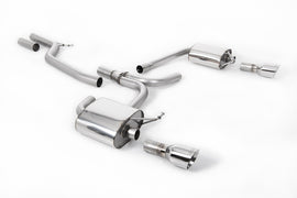 Audi A5 3.0 TDI - Cat-Back Exhaust System with Dual Outlet Polished Trims