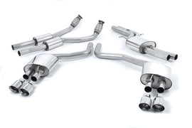 Audi S6 C7/S7 Sportback - Resonated (Quieter) Cat-Back Exhaust System with Polished Tips