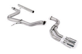 Audi A3 2.0 TDI MQB - Non-Resonated (Louder) Cat-Back Exhaust System with Polished Trims