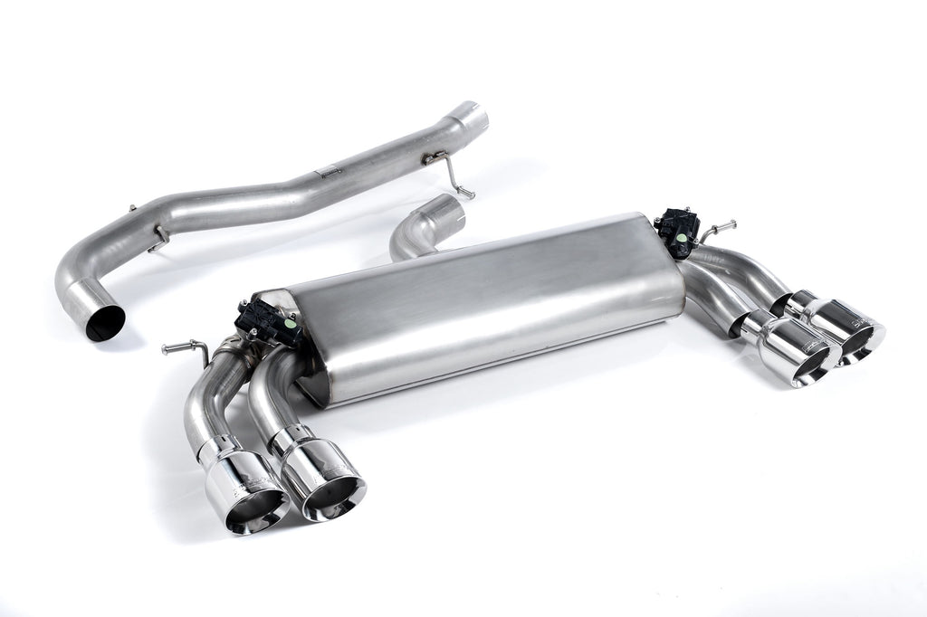 Audi S3 8V.2 - Non-Resonated (Louder) Cat-Back Exhaust System with Quad Round Polished Tips