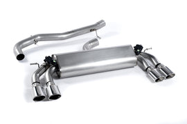 Audi S3 8V.2 - Non-Resonated (Louder) Cat-Back Exhaust System with Quad Oval Polished Trims