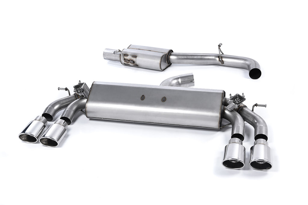 Audi S3 8V/8V.2 - Resonated (Quieter) Cat-Back Exhaust System with Quad Oval Polished Tips