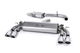 Audi S3 8V/8V.2 - Resonated (Quieter) Cat-Back Exhaust System with Quad Oval Polished Tips