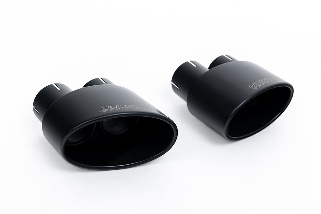 Audi S5 B8 Sportback - Valved and Resonated Cat-Back Exhaust System with Black Oval Trims
