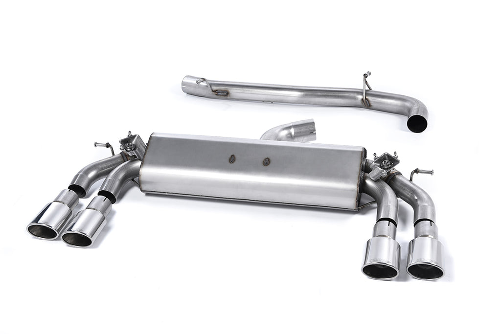 Audi S3 8V.2 Sportback - Non-Resonated (Louder) Cat-Back Exhaust System with Quad Oval Polished Trims
