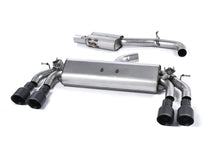 Load image into Gallery viewer, Audi S3 8V/8V.2 Sportback Non GPF - Resonated (Quieter) Cat-Back Exhaust System with Quad Round Cerakote Black Trims