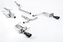 Load image into Gallery viewer, Audi A4 2.0 B8 S line (Manual) - Resonated (Quieter) Cat-Back Exhaust System with Dual-outlet Cerakote Black Trims