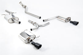 Audi A4 2.0 B8 S line (Manual) - Resonated (Quieter) Cat-Back Exhaust System with Dual-outlet Cerakote Black Trims