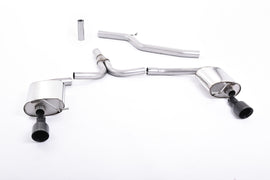 Audi A4 3.0 TDI B8 - Cat-Back Exhaust System with Cerakote Black Duel Outlet Trims