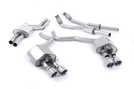 Audi S6 C7/S7 Sportback - Valved & Resonated (Quieter) Cat-Back Exhaust System with Polished Trims