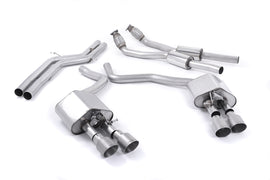 Audi S6 C7/S7 Sportback - Valved & Non-Resonated (Louder) Cat-Back Exhaust System with Titanium Trims