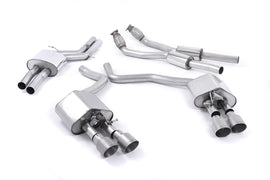 Audi S6 C7/S7 Sportback - Valved & Resonated (Quieter) Cat-Back Exhaust System with Titanium Trims