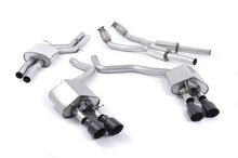 Load image into Gallery viewer, Audi S6 C7/S7 Sportback - Valved &amp; Resonated (Quieter) Cat-Back Exhaust System with Cerakote Black Trims
