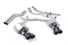 Load image into Gallery viewer, Audi S6 C7/S7 Sportback - Valved &amp; Non-Resonated (Louder) Cat-Back Exhaust System with Cerakote Black Trims