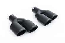 Load image into Gallery viewer, Audi S1 - Resonated (Quieter) Cat-Back Exhaust System with Quad Cerakote Black Oval Trims