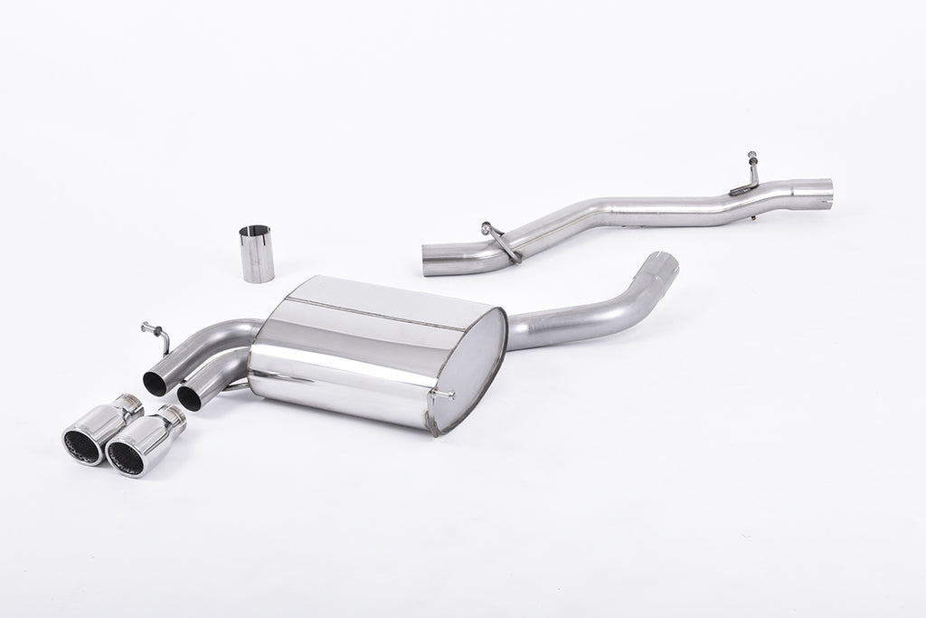 Audi A3 3.2 V6 Quattro - Non-Resonated (Louder) Cat-Back Exhaust System with Polished Trims