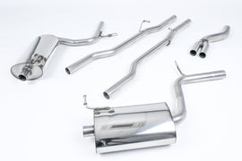 Audi A4 2.0 B7 Quattro/DTM - Non-Resonated (Louder) Cat-Back Exhaust System with GT100 Trims (For Tiptronic Models)