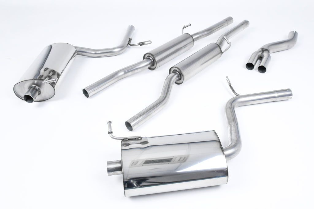 Audi A4 2.0 B7 Quattro/DTM - Resonated (Quieter) Cat-Back Exhaust System with GT100 Trims (For Tiptronic Models)