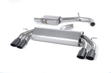 Load image into Gallery viewer, Audi S3 8V/8V.2 - Non-Valved &amp; Resonated (Quieter) Cat-Back Race Exhaust System with Quad Oval Cerakote Black Trims