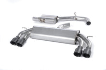 Load image into Gallery viewer, Audi S3 8V/8V.2 - Non-Valved &amp; Resonated (Quieter) Cat-Back Race Exhaust System with Quad Round Cerakote Black Trims